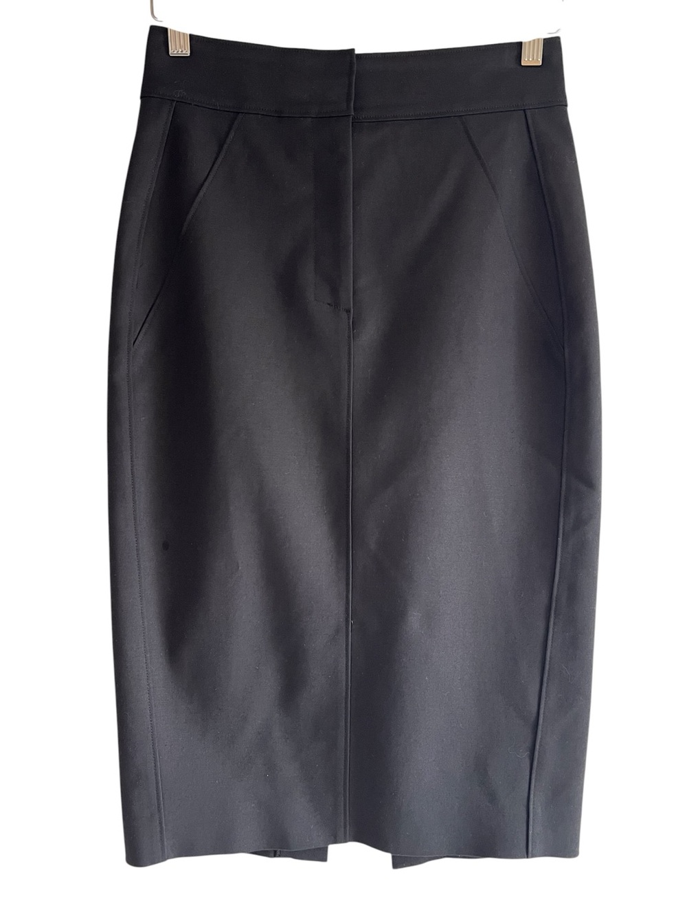 Judith & Charles tailored cotton blend high waist midi skirt excellent condition